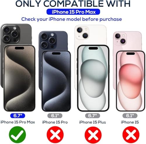 JESOHO Screen Protector for iPhone 15 pro Max (6.7 inches) Blue Light Blocking, Anti-Reflective Shatterproof HD Tempered Glass with Easy Installation Tray,Touch Sensitive,9H,2 Pack - Thumbnail 2
