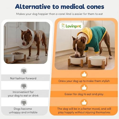 LovinPet Large Dog Pajamas, Cotton Green Stripe Dog Shirt, Pet Pajamas for Dogs, Onesies for Dogs, Stop Shedding for Dogs, Pitbull Shirt, Pet PJ's, XL - Thumbnail 6