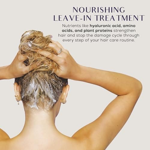 SUTRA Heat Guard Leave-In Cream for Frizzy, Dry & Damaged Hair - Thermal Protecting Conditioner Hydrates, Protects & Repairs Against Heat with Hyaluronic Acid - Anti-Frizz Haircare Products - Thumbnail 3