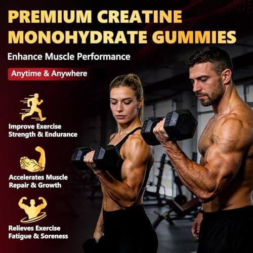 ZELKORE Creatine Monohydrate Gummies 6000mg for Men & Women, Sugar Free Creatine Gummy for Pre & Post Workout, High Absorption Supplement with BCAA, Support Boost Strength, Endurance & Muscle Recovery - Thumbnail 4