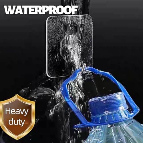DDMY 36 Pack Heavy Duty Hooks Self Adhesive Large Hooks for Hanging,Wall Transparent Reusable Waterproof Hook for Kitchen Curtain Towel Hook for Bathrooms Coat Hook for Walls No Damage - Thumbnail 4