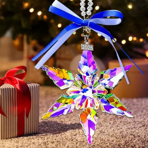 2026 Annual Christmas Ornaments, Crystal Star Ornaments for Christmas Tree - Thumbnail 3