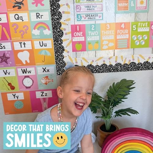 50ft Bulletin Board Borders Trim - Classroom Borders for Bulletin Board Decorations, Teacher Supplies for Classroom Decor Preschool, Kindergarten & Elementary, Pencils Scalloped Boarders - Thumbnail 3