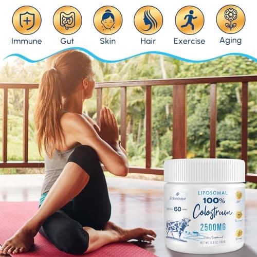 Zdoroviye Liposomal Bovine Colostrum Powder Supplement 2500 mg, Higher Absorption Than Regular Bovine Colostrum (60 Servings) - Thumbnail 6