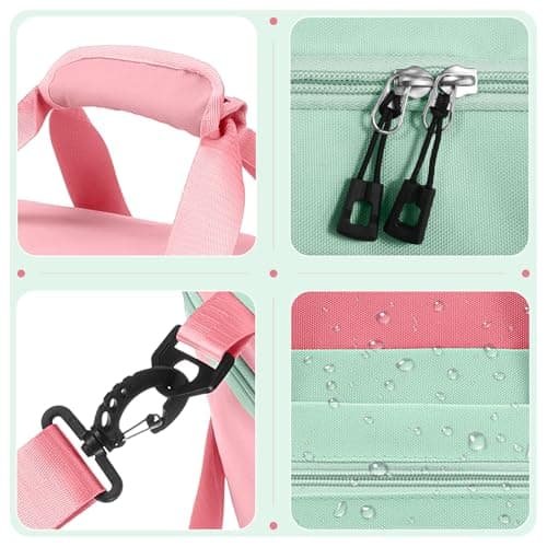Woomada Kids Travel Duffle Bag With Shoe Compartment & Wet Pocket Perfect For School, Sports, Overnight Trips(pink) - Thumbnail 6