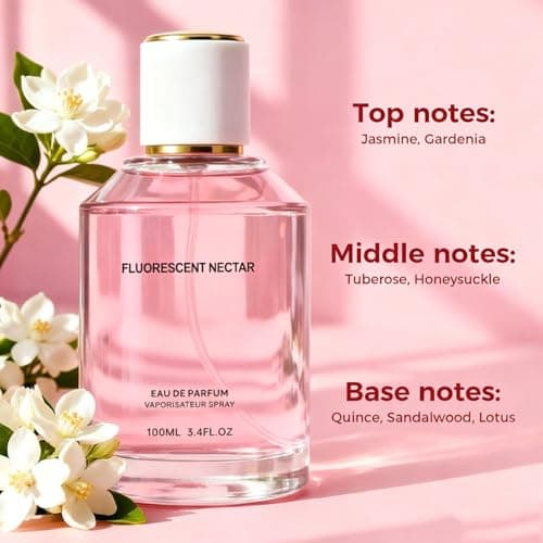 Gihen Women Floral Scent Perfume Spray, Fluorescent Nectar Eau de Parfum for Dating & Daily Use, 100ml - Thumbnail 2