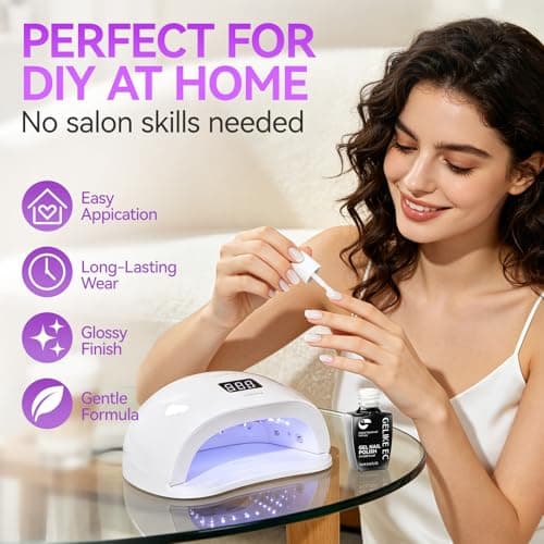 gelike ec Jelly Gel Nail Polish: 12 Colors Nail Gel Polish Set– HEMA Free Easy to Use & Quick Soak Off On Natural or Acrylic Nails – for Beginners & Young Women DIY Manicure Art at Home - Thumbnail 2