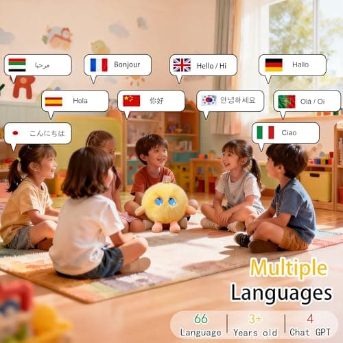 CINQALETHE Emotional Support AI Robot Toy Companion Pet – Smart Interactive Plush Toys for Kids, Realistic Intelligent Robotic Stuffed Pets with Emo AI Technology,Gift for Boys & Girls 3-8 Years Old - Thumbnail 5