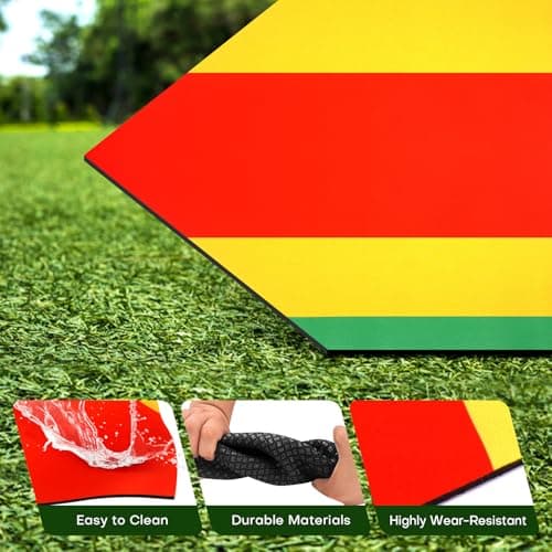 Rolitwils Baseball Home Plate Training Mat 16.93x16.93/28.35x16.93, Professional Home Plate Baseball & Softball Training | Multi-Zone Strike Practice Base | Portable Baseball Bases Equipment - Thumbnail 5