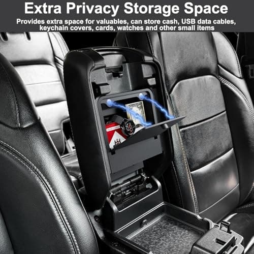 DIAMOOKY Front Under Seat Storage Organizer for Jeep Wrangler JL JLU 2018-2026 & Gladiator JT 2020 2021 2022 2023 2024 2025 2026 Accessories Hidden Center Console Organizer, 2PCS (Not for Power Seat) - Thumbnail 4