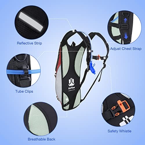 Hydration Pack,Water Backpack with 2L Water Bladder Perfect for Running Cycling Hiking Climbing Pouch - Thumbnail 3