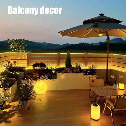 AurNyvaMay Fairy Light Solar Outdoor 33Ft 100 LED Rope Lights for Outside 8 Modes Warm White Solar Fairy Lights for Patio Fence Party Garden Yard Home Holiday Tree Outdoor Decoration - Thumbnail 3