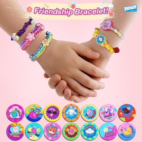LELESUN 3-in-1 400Pcs+ Weaving Loom Kit，Friendship Bracelet Making Kit，Portable Make Bracelets Toys with Storage Box，DIY Arts and Crafts Loops for Adults, Gifts for Kids Ages 5-13, Beginners - Thumbnail 6