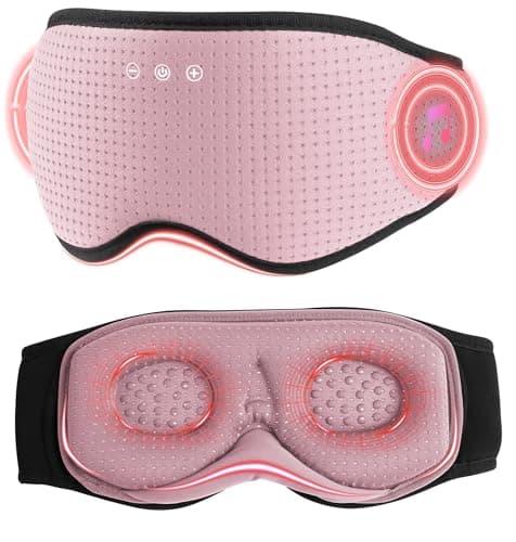 MUSICOZY Sleep Headphones with Bluetooth 5.4 Sleep Mask, Removable 3D Eye Cups for Zero Pressure Comfort, Wireless Bluetooth Eye Mask for Sleeping with Timer - Image 1