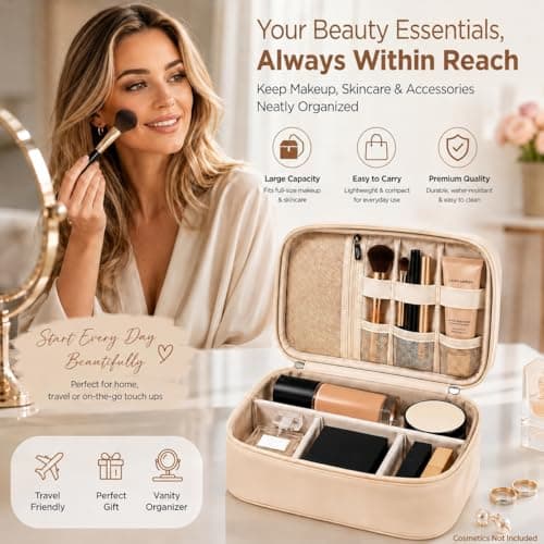 Birthday Gifts for Women, Self Care Spa Gift Basket with Empty Makeup Bag, Thinking of You Care Package Gift Box, Get Well Soon Gifts for Women, Mom, Friend, Sister, Gift Set for Her - Thumbnail 2