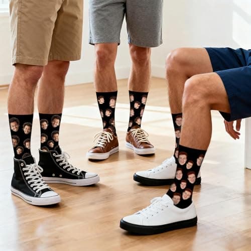 NYLGOXITK Crazy prank socks - personalized funny expression socks. They can be used as gifts for boyfriends/girlfriends, or as gifts for friends and relatives. - Thumbnail 3