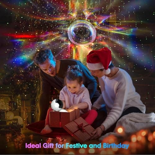 Robot Galaxy Lights Projector, APP Control Star Projector Nebula Light with Remote - Galaxy Star Night Light for Bedroom with Timer and White Noise Kids Adult Gifts for Christmas Birthdays - Thumbnail 6