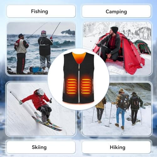 Warm Storm Heated Vest for Men and Women (Battery Pack Included), Fleece Heated Jackets for Men and Women（M - Thumbnail 5