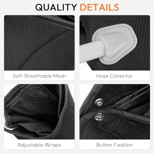 QUINEAR Leg Massager with Heat and Air Compression,Foot and Calf Massager for Circulation and Pain,Compression Boots with 3modes and 3 Intensities - Thumbnail 6