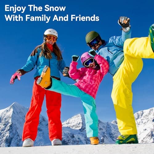 Pnosnesy Ski Gloves,Snow Gloves,Waterproof Cold Weather Winter Gloves for Parent Boys Girls- Cycling, Driving, Running - Thumbnail 2