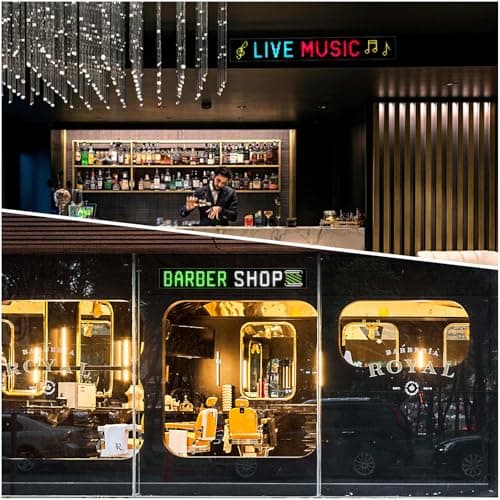 Large Programmable Indoor Windows LED Signs, P10 Resolution LED Sign,Bluetooth APP, for Cars Business Bars Gaming Rooms Restaurants Festivals - Thumbnail 2