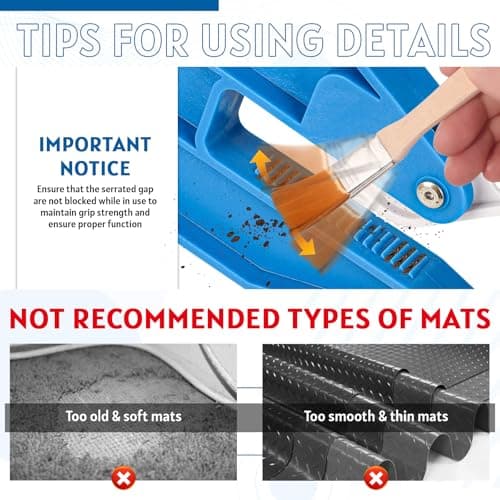 Mat Movers Tool, 2 Pcs Mat Grippers for Horse Stall Mat for Livestock, Thick Rubber Mat for Floor, Gym Floor Mat, Trailer Mat, Heavy Duty Stall Mat Handlers, Effortless Mat Puller for Tack Room, Barn - Thumbnail 6