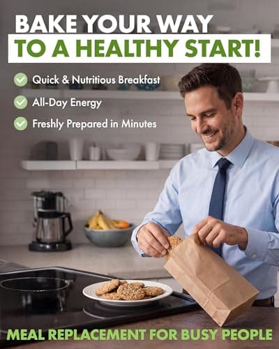 Quantm Life Cookie Mix, Gluten Free, Plant-Based Meal Replacement Plan with Hemp Protein, Rich in Fiber, Low in Sugar, No Preservatives or Artificial Sweeteners, 18 oz, 6 Pack 1-Month Supply - Thumbnail 6
