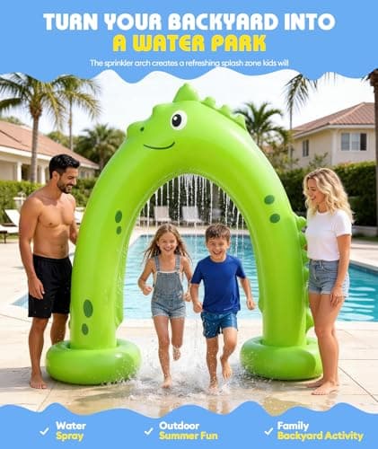 Octaplay Sprinkler for Kids, Outdoor Water Toys for Kids 3-5 4-8, Inflatable Kids Sprinklers for Yard, Summer Splash Sprinkler Water Fun Toys Gifts for Boys Girls - Thumbnail 2
