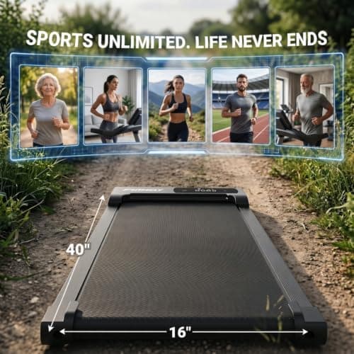 ANCHEER Walking Pad with Incline, 3.0HP Under Desk Treadmill for Home Office, 300 lbs Capacity Portable Mini Treadmill with Remote Control, Quiet Running Jogging Machine for Small Spaces - Thumbnail 6