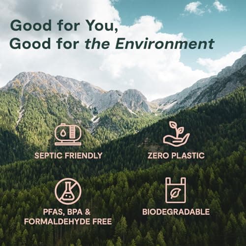 ecoHiny Premium & Soft Bamboo Toilet Paper | PFAS Free | 36 Mega Rolls, 3 ply & 350 Sheets | Non Toxic, FSC Certified, Septic Safe, BPA Free | Tree Free Toilet Tissue | Plastic Free Packaging - Thumbnail 3