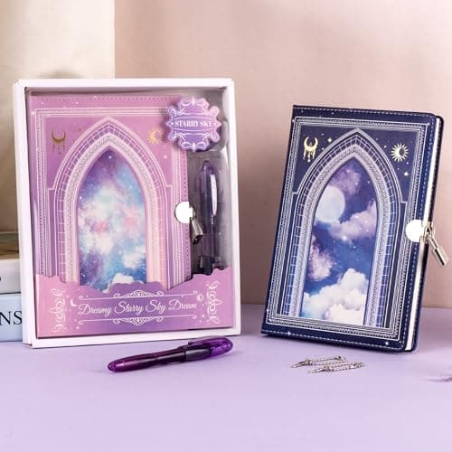 MINICAGIE Journal with Lock for Girls Ages 8-12 Diary with Lock and Key - Thumbnail 2
