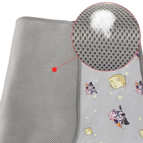 NACOCO Summer Pet Cooling Mat - Cat Dog Cushion Pad Sleeping Cool Comfortable Soft for Pets Kids and Adults (Grey French Bulldog, S) - Thumbnail 3