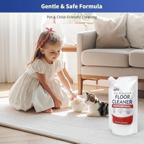 fepoch 1 Pack Original Scent Floor Cleaning Solution - For Roborock Robot Vacuum & Mop, Deep Cleans Hard Floors, Works With All Mopping Robot Vacuums - Thumbnail 5