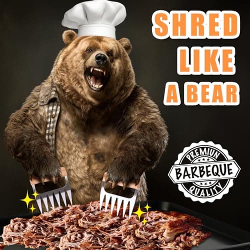 Birthday Gifts for Dad, Best Dad Ever Gifts, Stainless Steel Meat Shredder Claws for Pulled Pork, Chicken BBQ Smoker Accessories, Grilling Gifts Christmas Stocking Stuffers with Stylish Gift Box - Thumbnail 3