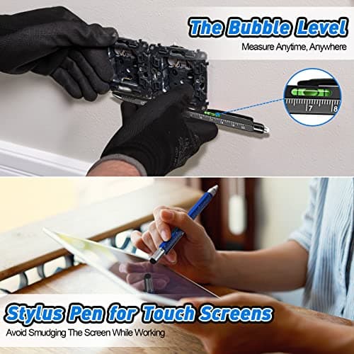 ZOOI Fathers Day Dad Gifts from Daughter Wife Son Gifts for Men Dad Him, 9-1 Multitool Pen, Mens Gifts for Men Who Have Everything, Grandpa Fathers Day Gift, Cool Gadgets Stuff - Thumbnail 5