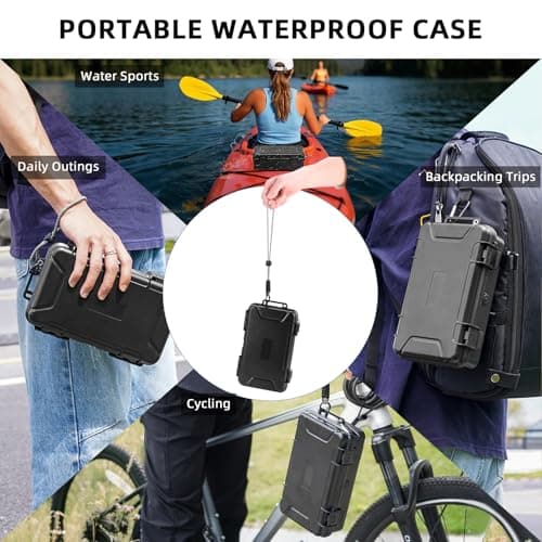 Flymile Osmo 360 Carrying Case, Portable Waterproof Hard Travel Storage Bag 4 x battery/Charging Hub for DJI Osmo 360 Camera Accessories(Case Only) - Thumbnail 4