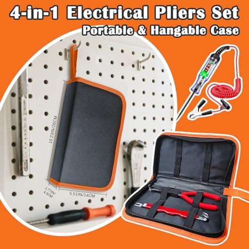 Electrical Disconnect Pliers Set – Automotive Electrical Tools & Connector Removal Tool Kit with Hose Clamp Pliers, Wire Terminal Separator, and Car Plug Connector - Thumbnail 5