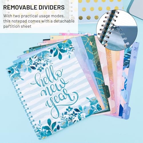 FLYING EAGLE Undated Work Planner, Blue Teal, 8.3" x 9.3" - Thumbnail 4