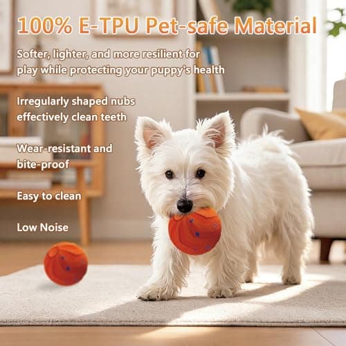 Loktoty Interactive Dog Ball Toy,Moving Dog Toy Ball - Thumbnail 6