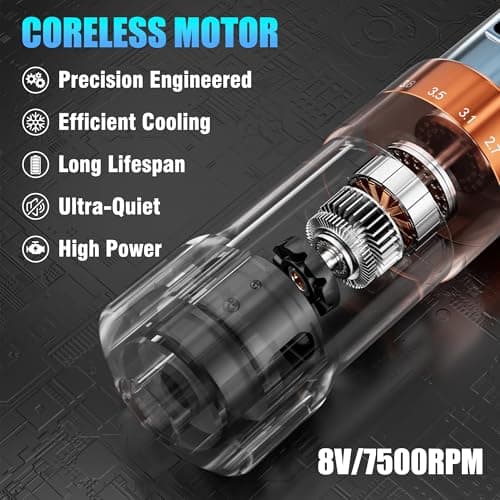 Tattoo Gun Kit for Professionals, Wireless Tattoo Pen Machine Set with 7 Strokes Length, 2Pcs 1,600 mAh Batteries for Artists Tattoos Supply (hermess orange-machine) - Thumbnail 5