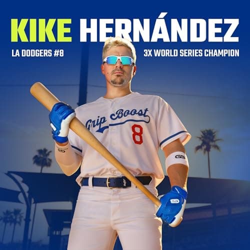 Grip Boost Loaded Baseball Batting Gloves with Boost Plus Leather - Adult and Youth Sizes (Miami Nights, Youth Medium) - Thumbnail 5