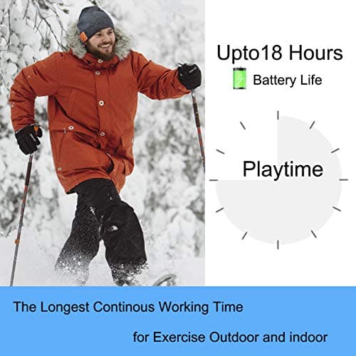 Bluetooth Beanie Headphones Hat Unique Christmas Tech Gifts Dark Gray - Thumbnail 4