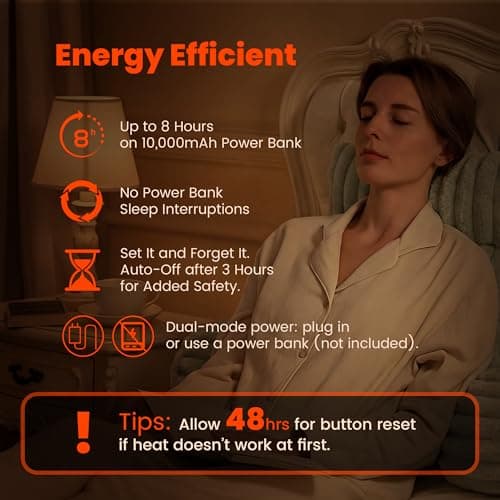 Amélie Home Heated Faux Fur Reading Pillow 3 Temperature Backrest for Sitting in Bed Support Cushion, USB-Powered(No Power Bank Included) Warming (113°F-131°F), 3H Auto Shutoff, Grey, 18 Inches - Thumbnail 2