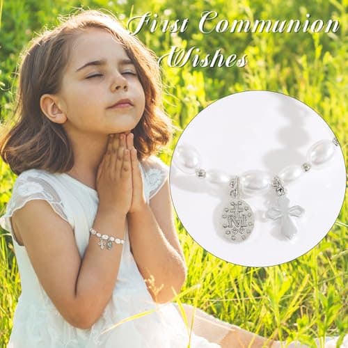 BAYLAY Baptism Gifts for Teens Girls - Cross Bracelet Baptism Bracelet Gifts for Teenager Teen Girls - Thumbnail 2