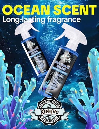 Car Interior Cleaner Spray, Multipurpose Leather Seat Cleaner Upholstery Car Cleaning Kit Auto Dashboard Vinyl Detailing Supplies Kit,Ocean Scent - Thumbnail 6