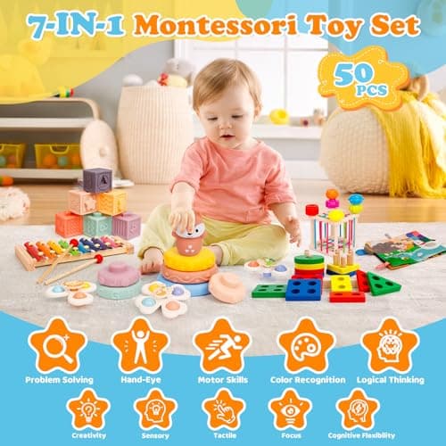 VuvuVoda Montessori Baby Toys for Toddlers 1-3 - Thumbnail 2