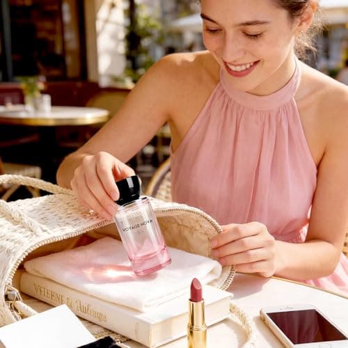 QAWAFI Voyage Nova Eau de Parfum for Women, Sparkling Lychee Bergamot and Ginger, Rose Peony and Cocoa Blossom, Smooth Patchouli Finish, Romantic Spring Fall Signature Scent, 50ml 1.7fl oz - Thumbnail 6