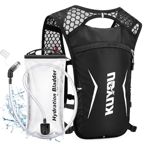 KUYOU Running Vest for Women & Men, Lightweight Hydration Backpack with 2L Water Bladder, Water Backpack for Trail Running, Hiking, Cycling & Marathon - Image 1