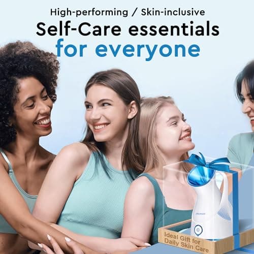 Amconsure Facial Steamer - Nano Ionic Face Steamer Warm Mist Steamer for Home Sauna SPA, Humidifier for Deep Cleaning Unclogs Pores Sinuses(Blue) - Thumbnail 6
