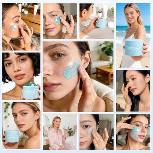 Blisskin COLLAGEN & Blue Copper Peptide Jelly Cream – Ultra Lightweight Gel Texture with Soluble Collagen & Peptides, 3.5oz - Thumbnail 6